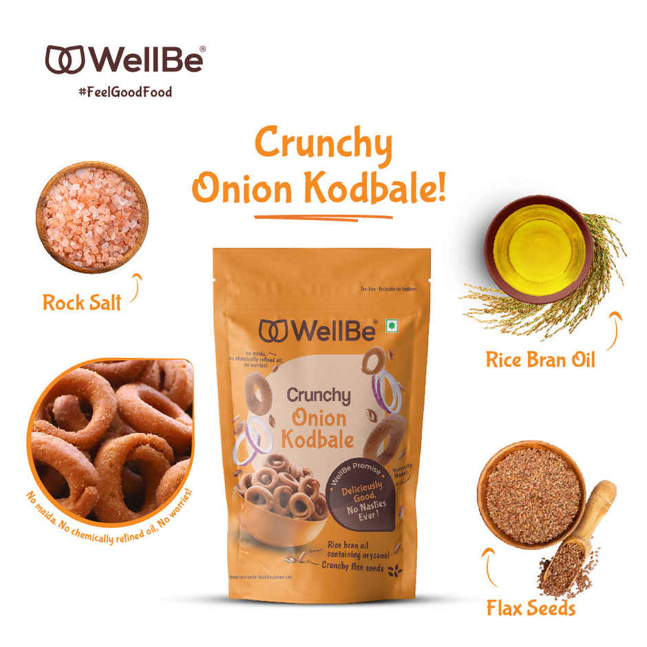 Wellbe Crunchy Onion Kodubale | Crispy Snack Rings