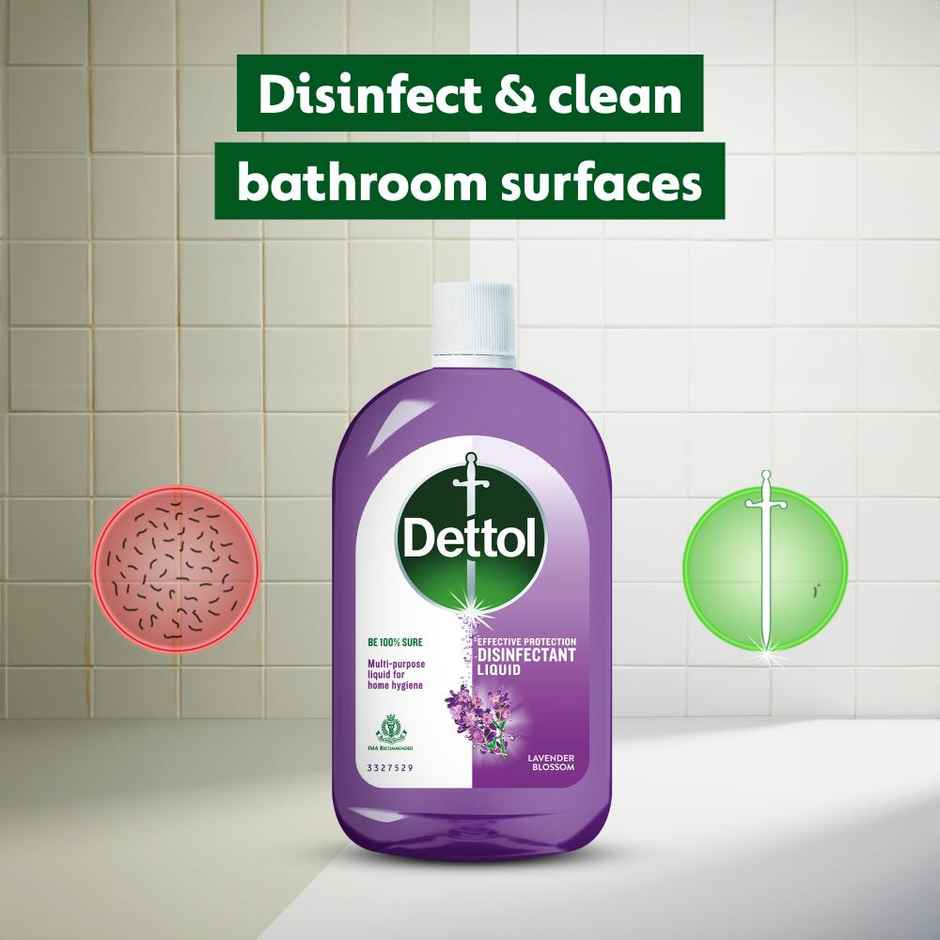 Dettol Liquid Disinfectant for Floor Cleaner, Surface Disinfection (Lavender Blossom)
