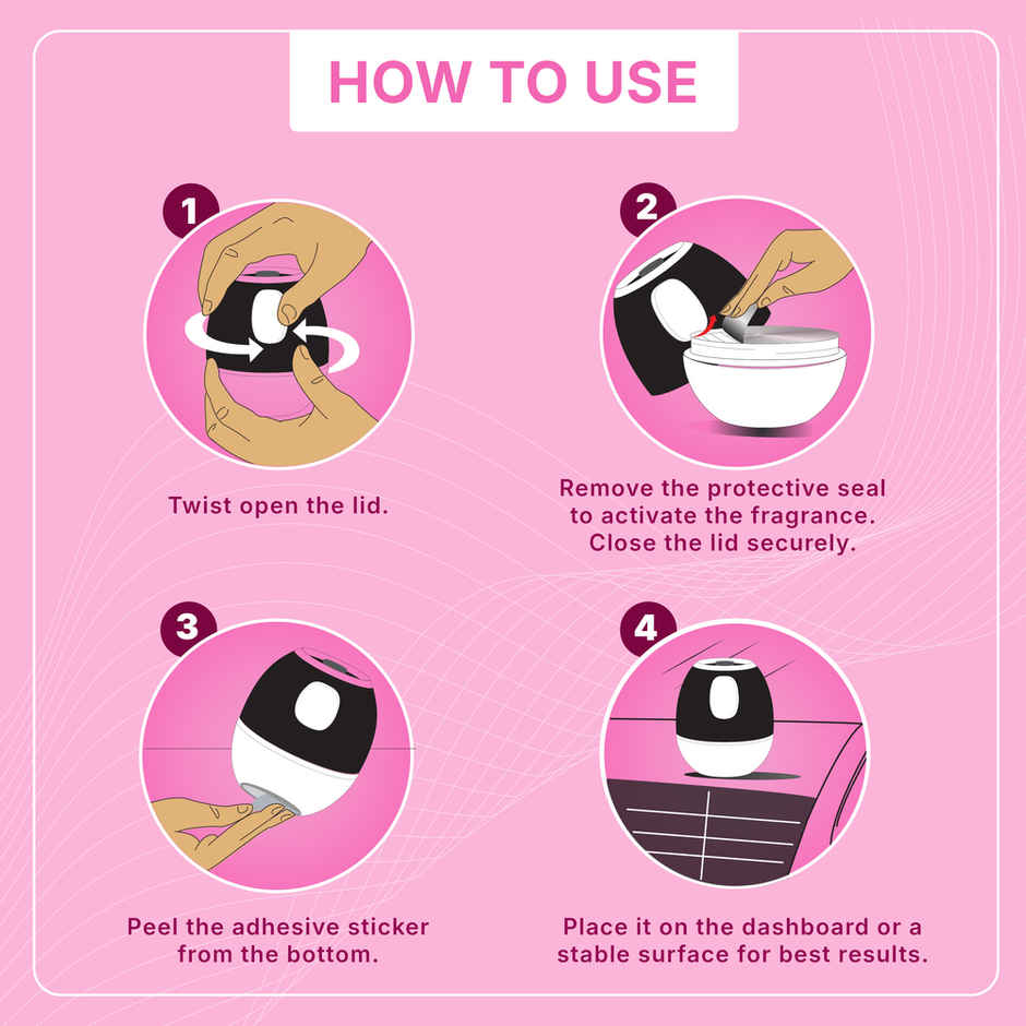 Lia Mango Caramel Car Gel | Long Lasting Air Freshener for Car | From House of Cycle