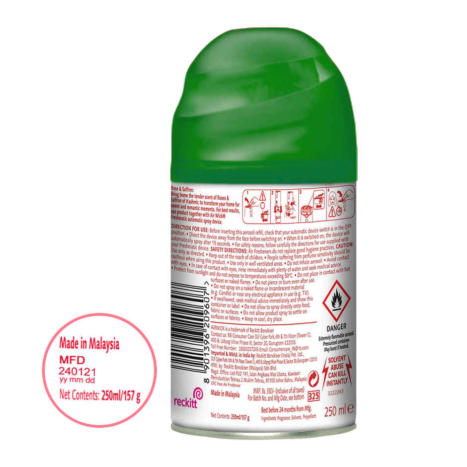 Air Wick Rose & Saffron Freshmatic Room Freshener Refill