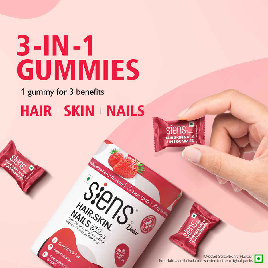Siens By Dabur Hair, Skin & Nails (3 In 1 Gummies)