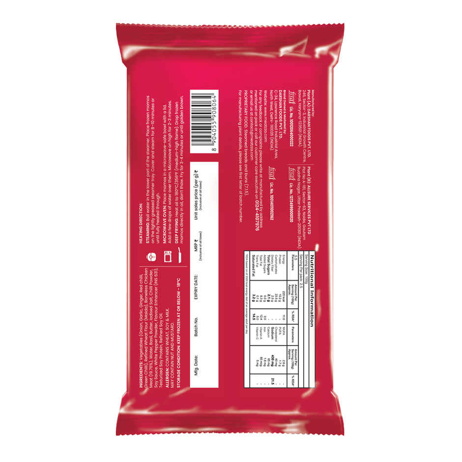 Meatzza Thai Chilli Chicken Momos