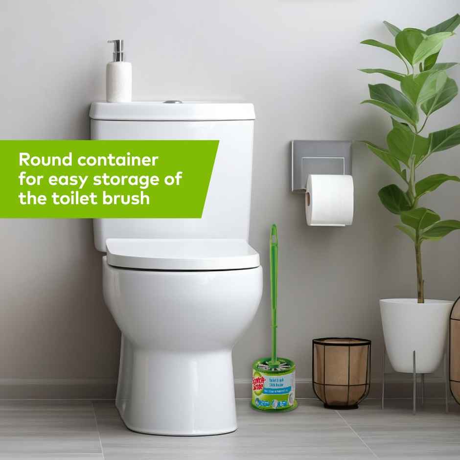 Scotch-Brite Round Toilet Brush with container