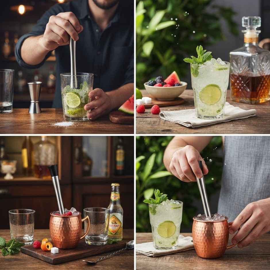 Steel Cocktail Muddler | Durable Bar Tool | Se7en