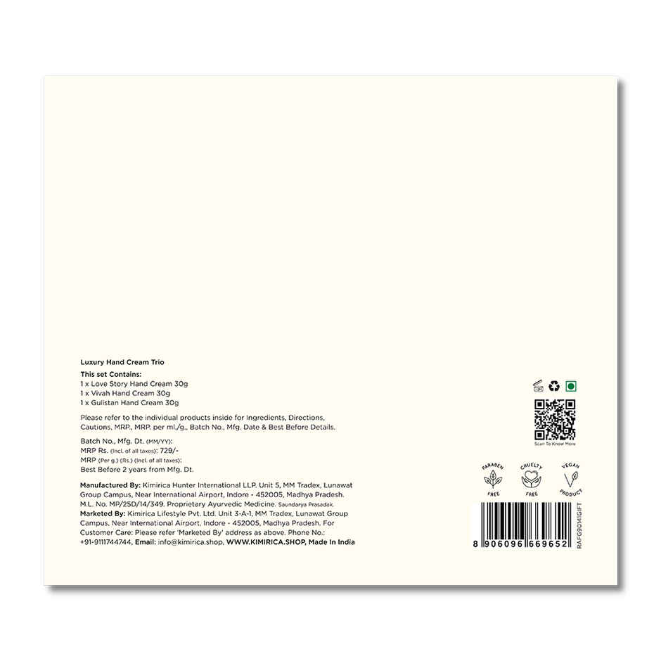 Kimirica Luxury Hand Cream Trio Gift Set | Premium Hand Moisturizing Creams for Gifting