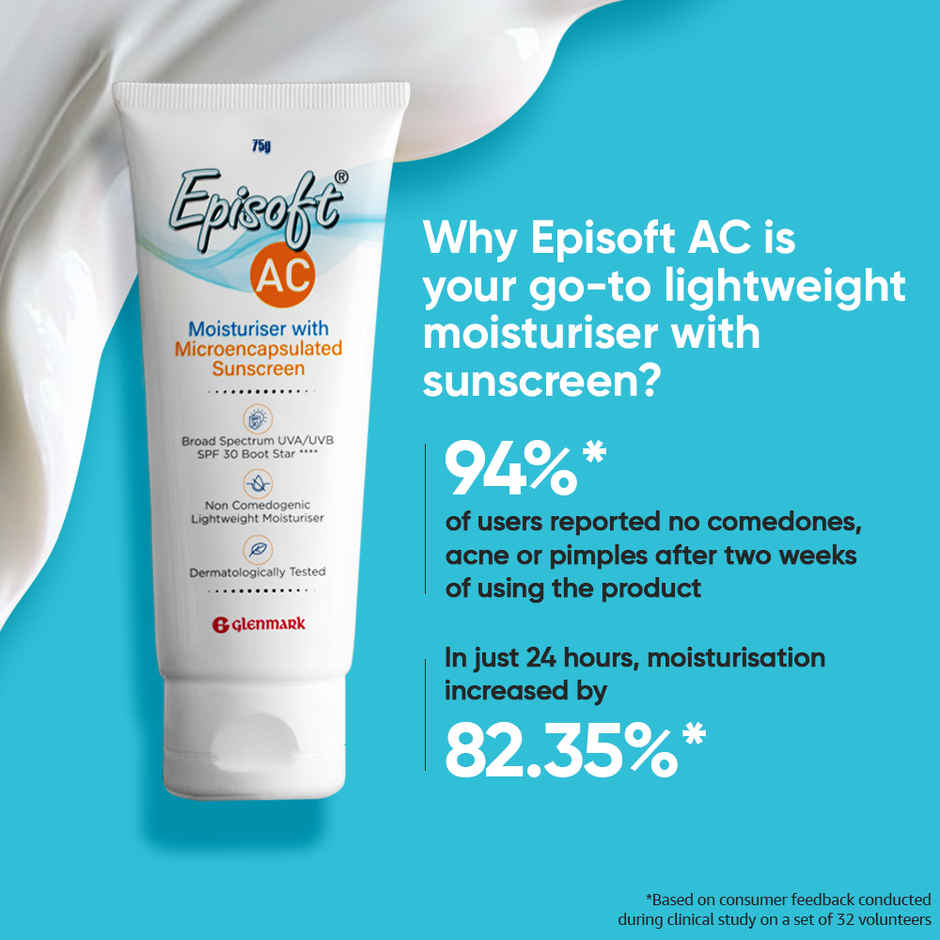 Glenmark Episoft Ac Moisturizer With Sunscreen SPF 30+