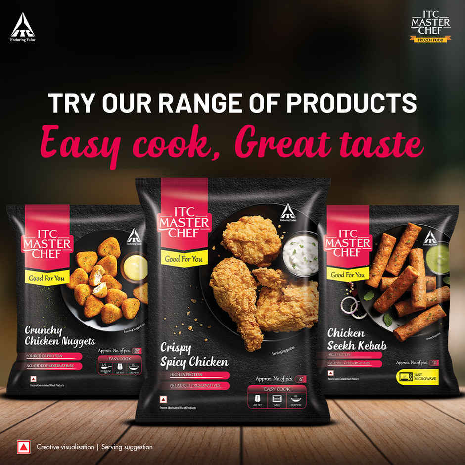 ITC Master Chef Crispy Spicy Chicken | High in Protein | No Added Preservatives | 6 pieces