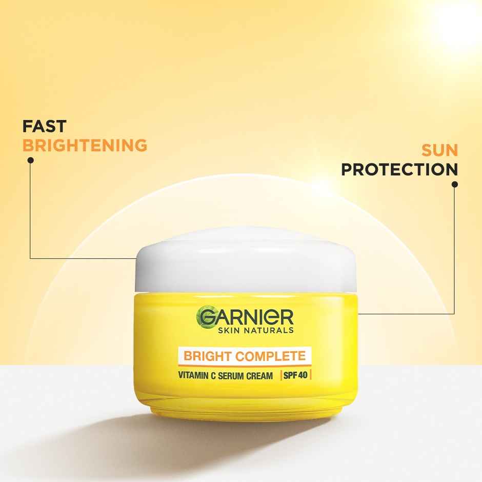 Garnier Bright Complete Vitamin C Serum Cream - With SPF 40