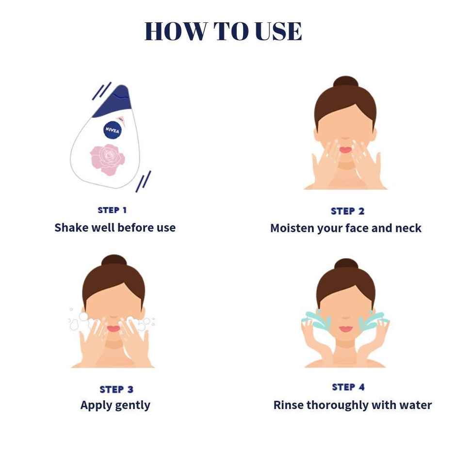 Nivea Milk Delights Face Wash Rose