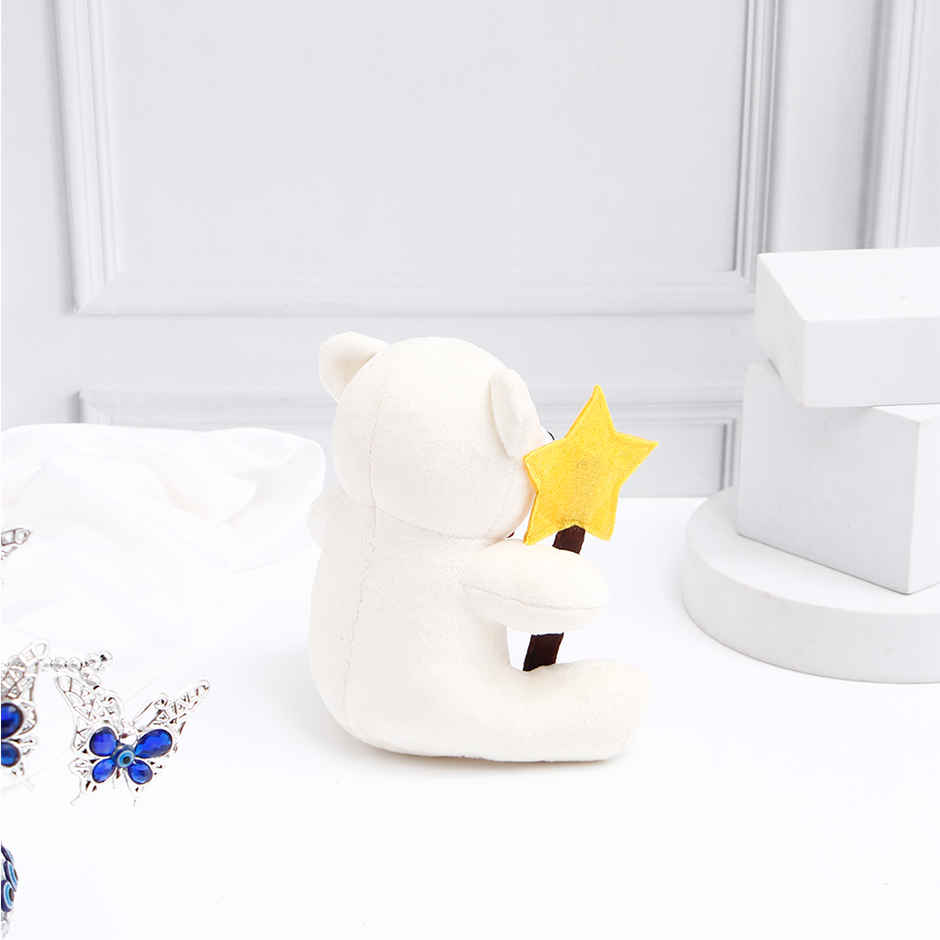 Archies Cute Little White Teddy Bear with I LOVE YOU Star - 20 cm