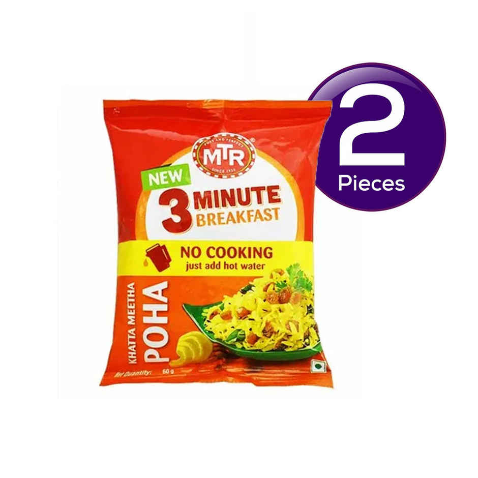 MTR Breakfast Khatta Meetha Poha Mix Combo