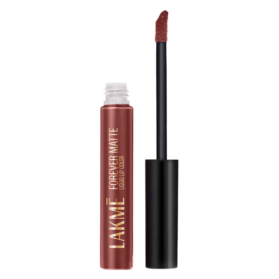 Lakme Forever Liquid Lipstick - Nude Dream | Lightweight(5.6ml) & Lindt Lindor Gift Box Milk(100gms) Combo