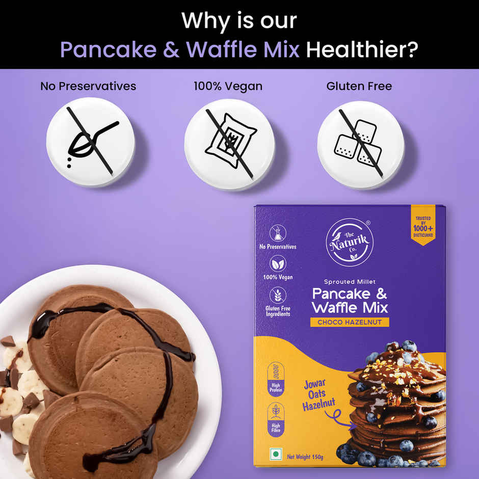 The Naturik Co High Protein Millet Pancake | Hazelnut