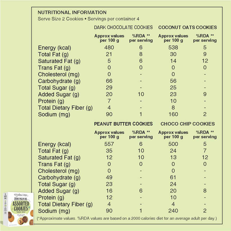 The Baker's Dozen Assorted Cookies | Dark Chocolate, Coconut Oats & Peanut Butter Cookies