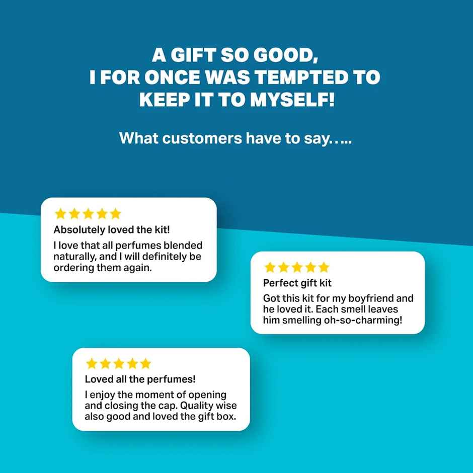 Bombay Shaving Company Long Lasting Wanderlust Perfume Gift Kit For Men | Pack Of 3