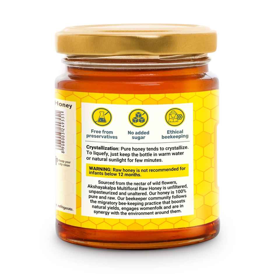 Akshayakalpa Organic Multifloral Raw Honey