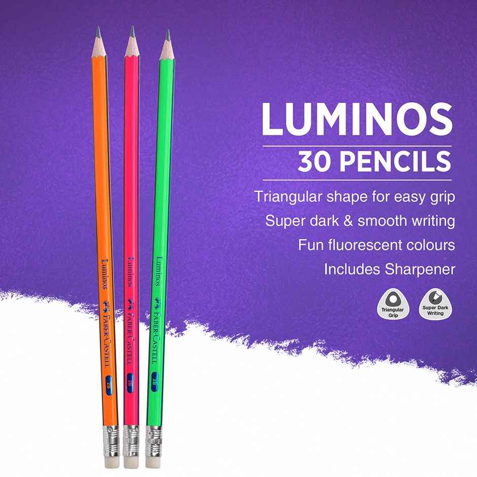 Faber-Castell- Jar Of 30 Luminos Pencils