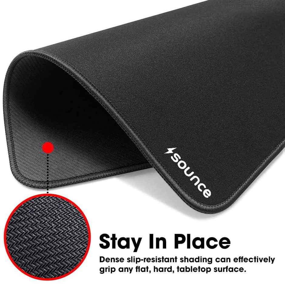 Sounce Mouse Pad With Superior Micro-Weave Cloth, Extended Desk Mousepad