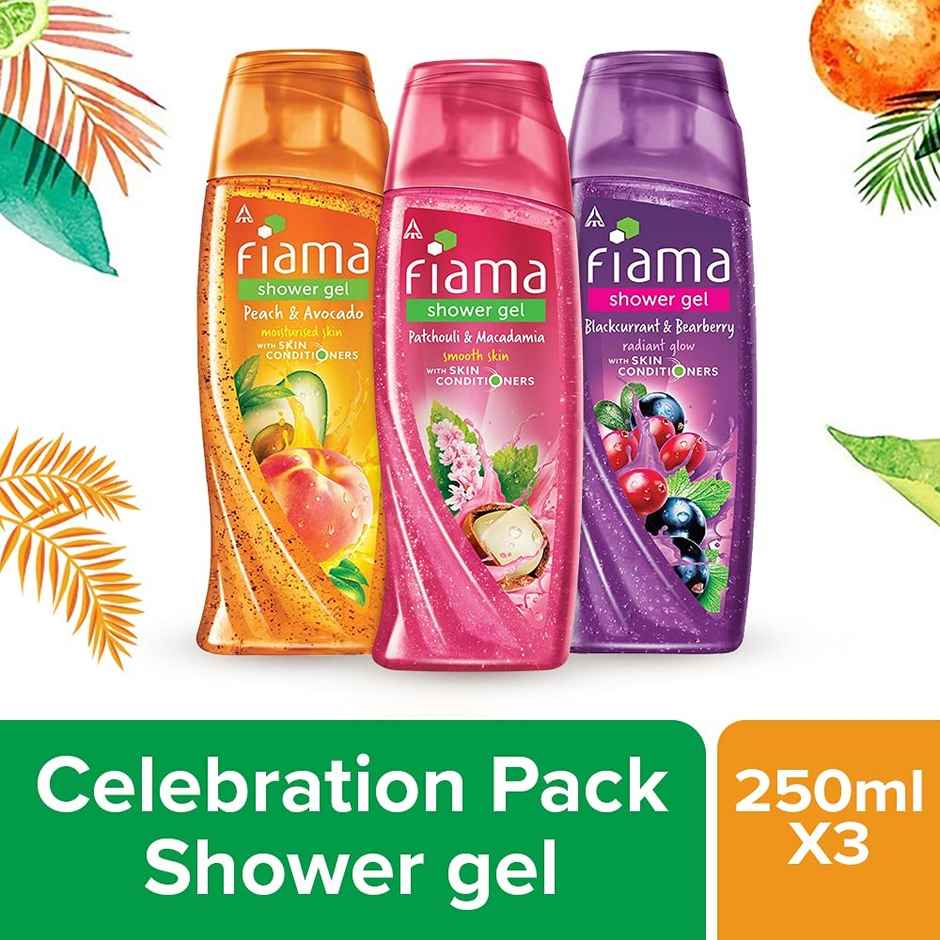 Fiama Shower Gel Blackcurrant & Bearberry Shower Gel Peach & Avocado Shower Gel Lemongrass & Jojoba