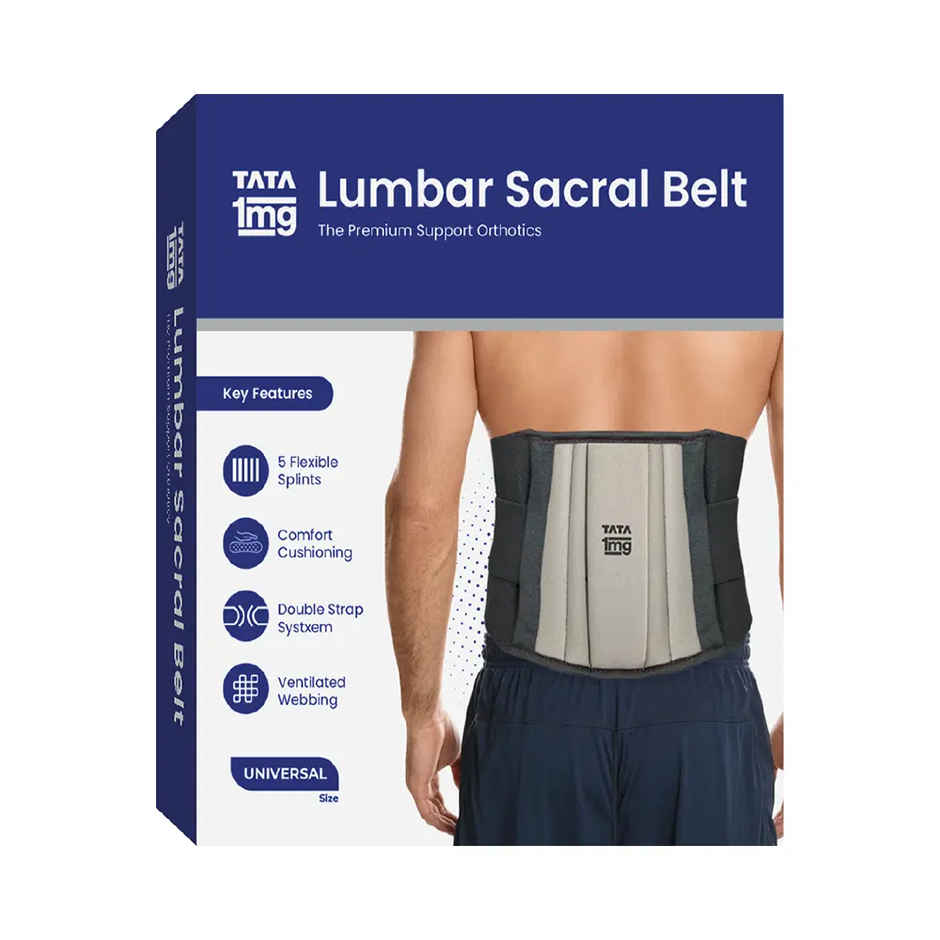 Tata 1Mg Lumbar Sacral Belt For Back Sprains | Strains | Muscle Spasms