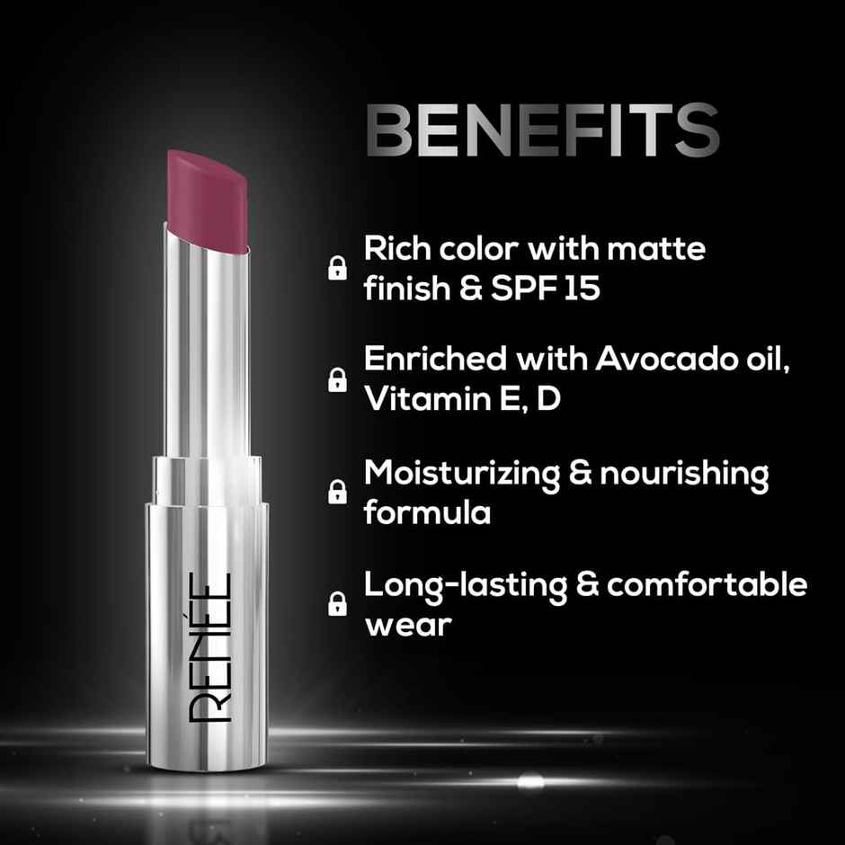 Renee Matte Lock Lipstick- 07 Indie