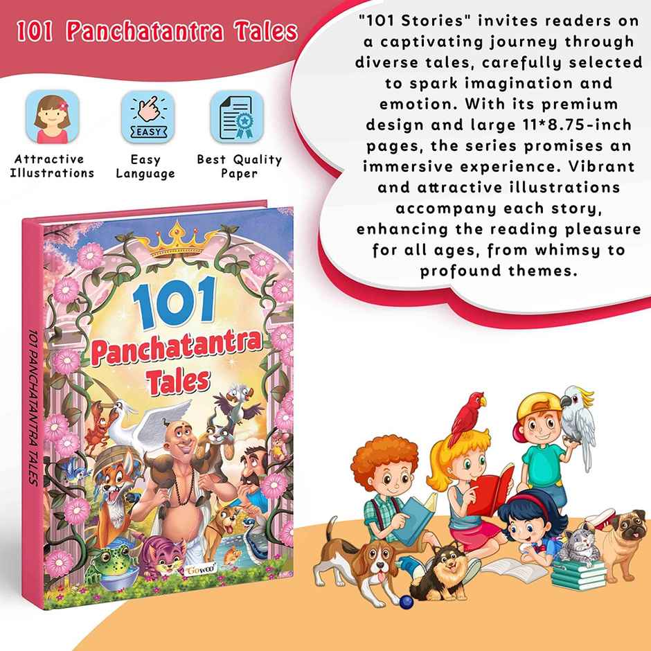 101 Panchatantra Tales Book | Ages 3-12 | Hardbound - Educational Book for Children