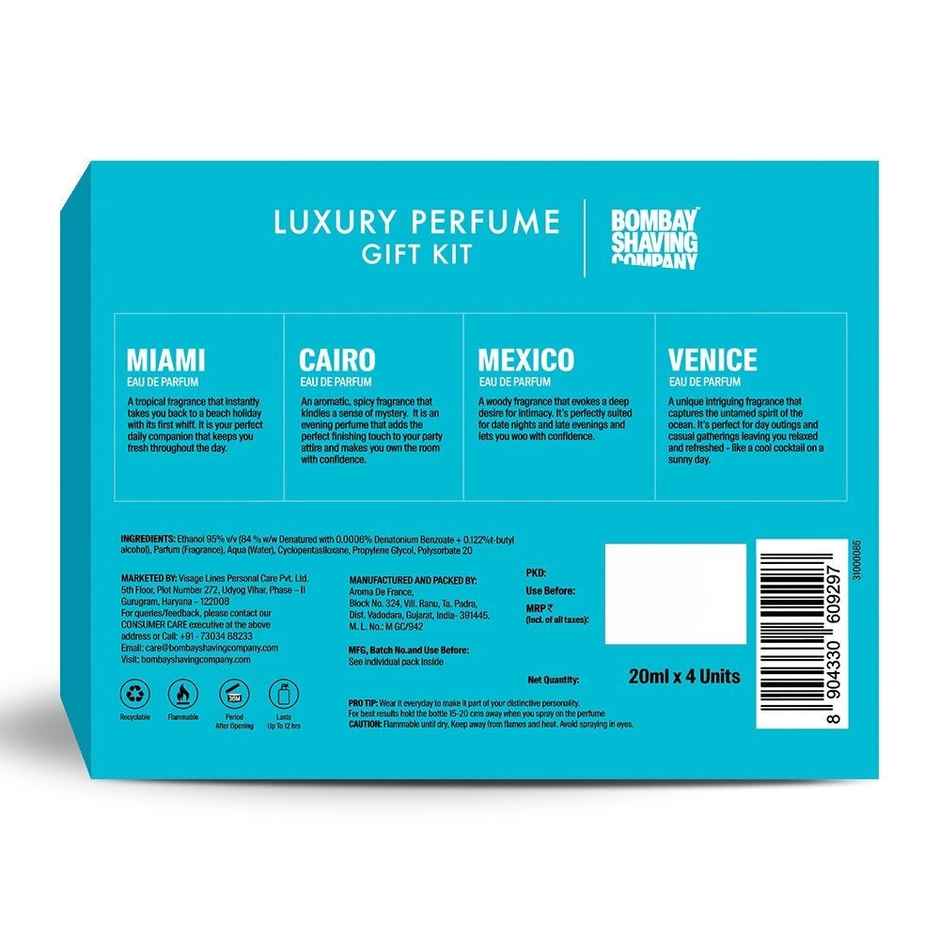 Bombay shaving Company Luxury Perfume Gift Kit for men Pack of 4