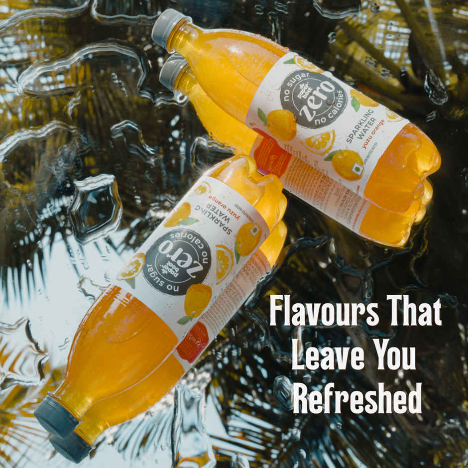 Paper Boat Zero Sugar Yuzu Orange Sparkling Water | Sugar Free Cold Drink Combo 