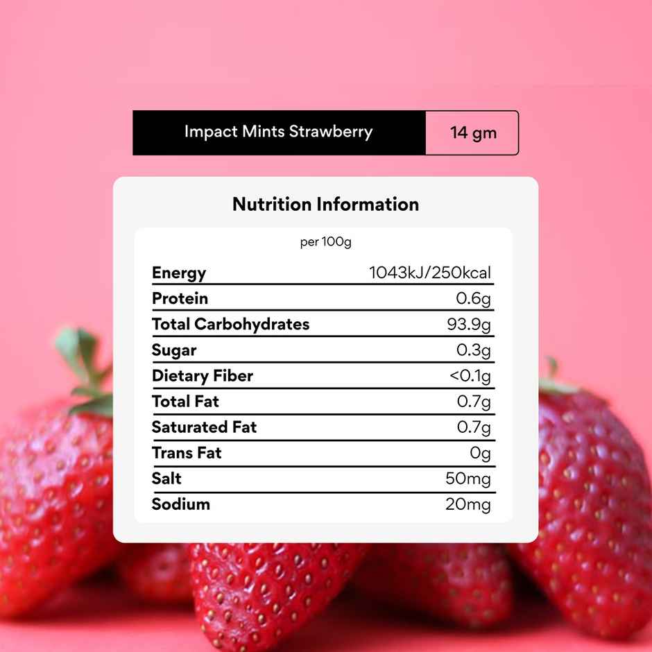 Impact mints Sugar Free Strawberry