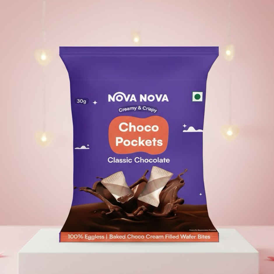 Nova Nova Choco Pockets- Classic Chocolate | Pack of 2