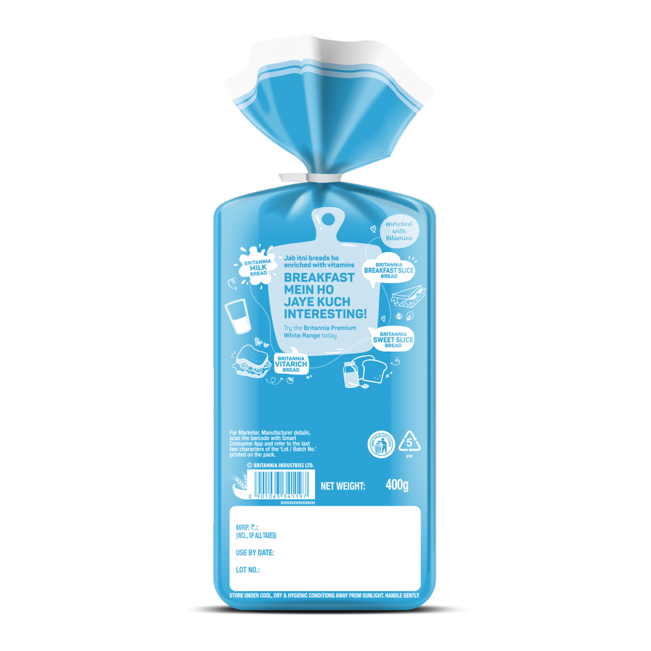 Britannia Milk Slice White Bread