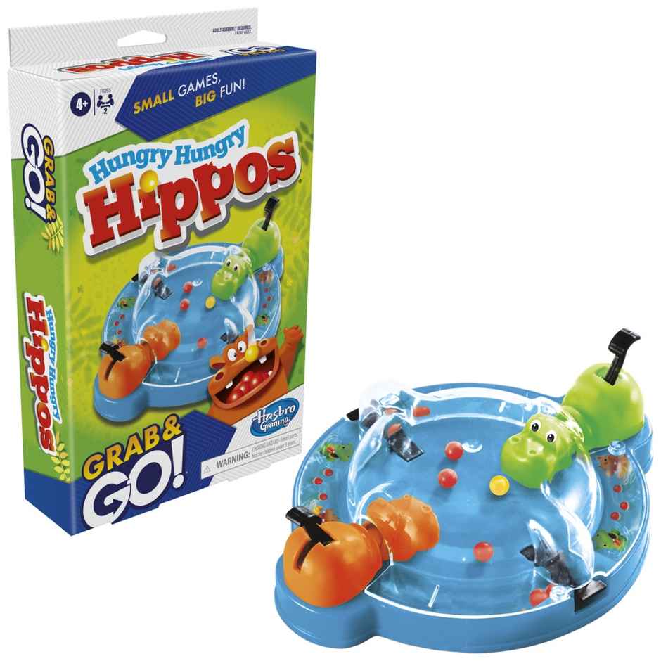 Hasbro Hungry Hippos - Travel Friendly Miniature Version