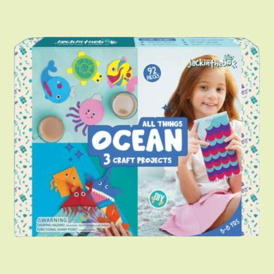 Jackinthebox All Things Ocean 3-In-1 Art & Craft Kit