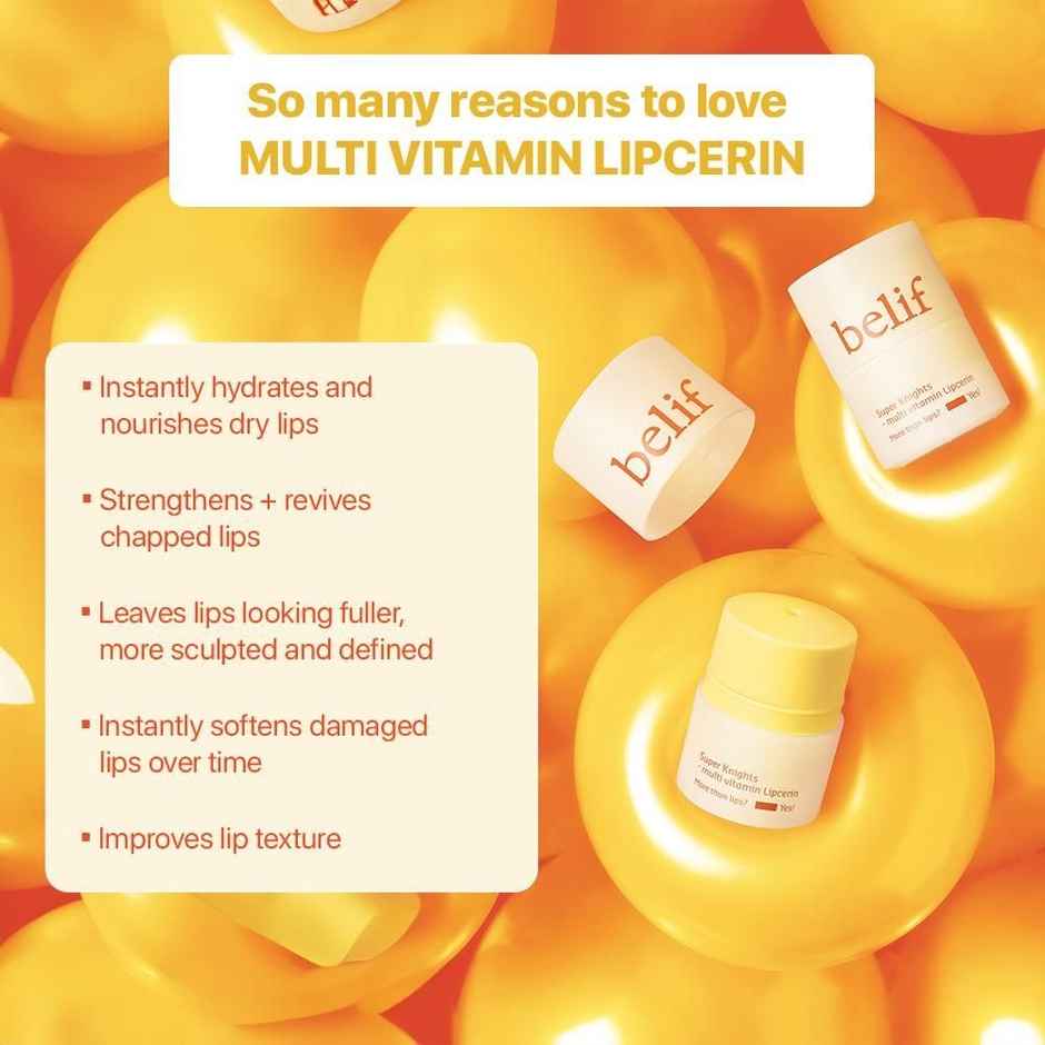 Belif Multi Vitamin Lipcerin For All Lip Concerns, Long Lasting Hydration Day & Night