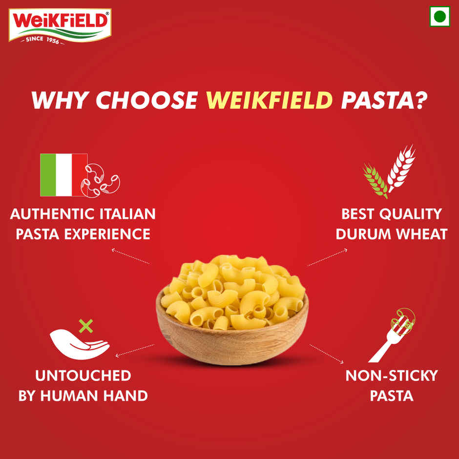 Weikfield Elbow Pasta | Premium Quality Durum Wheat Semolina