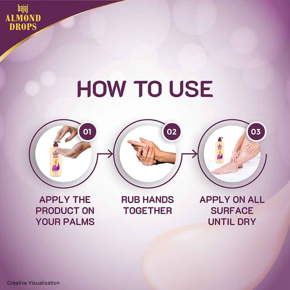 Bajaj Almond Drops Nourishing Body Lotion with Almond Butter | For All Skin Types