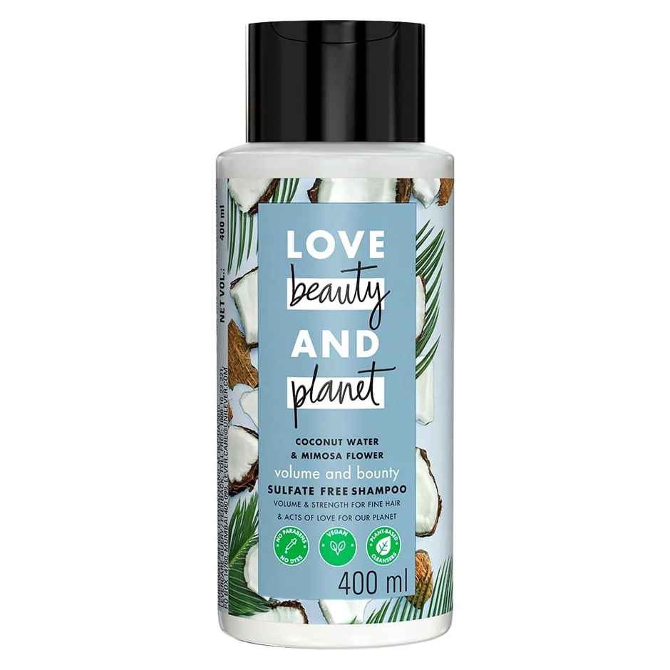 Love Beauty & Planet Coconut Water And Mimosa Flower Sulfate Free Volume And Bounty Shampoo