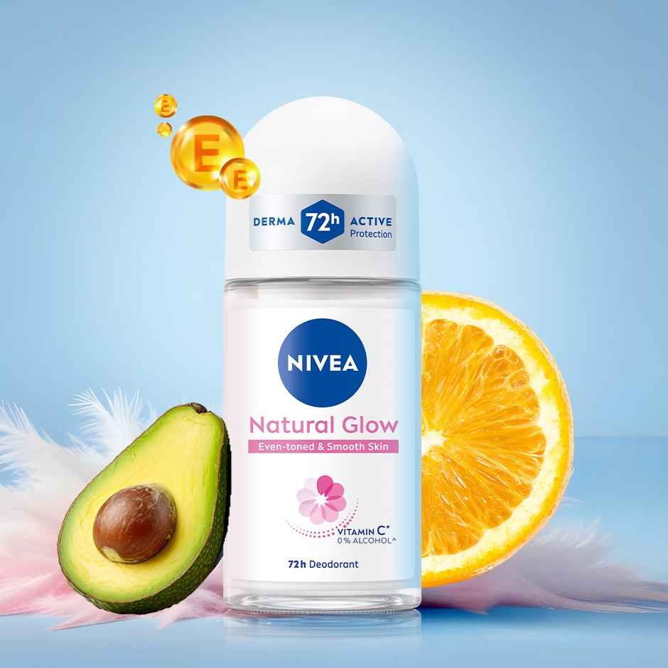 Nivea Natural Glow Even-toned & Smooth Skin 72h Protection Roll On Combo
