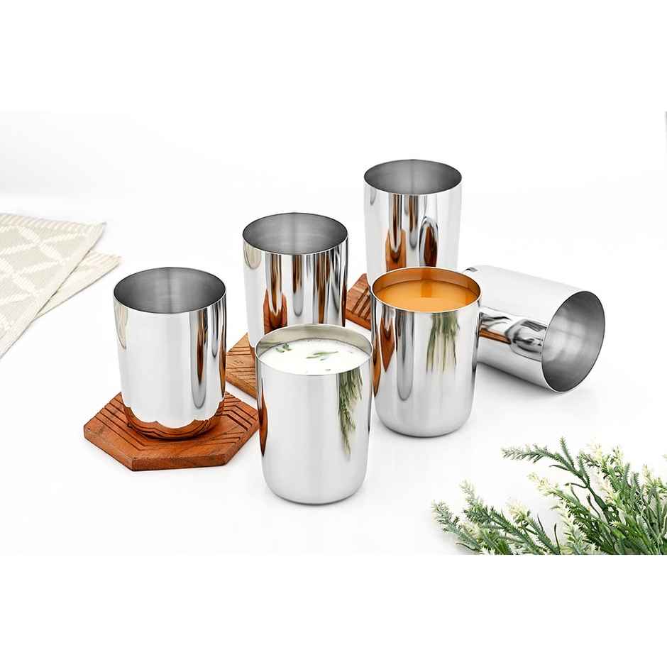 Steelera Stainless Steel Drinking Glass / Water / Juice | Food Safe | 350 ml