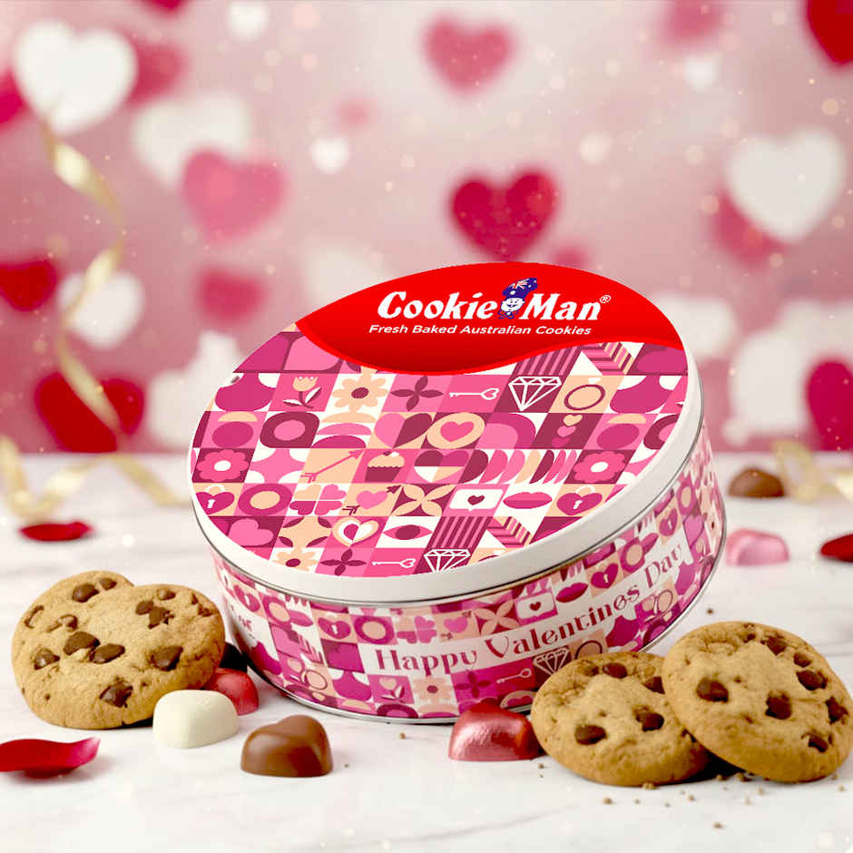 Cookie Man  Signature Heart Shape Cookies Premium Gift Tin