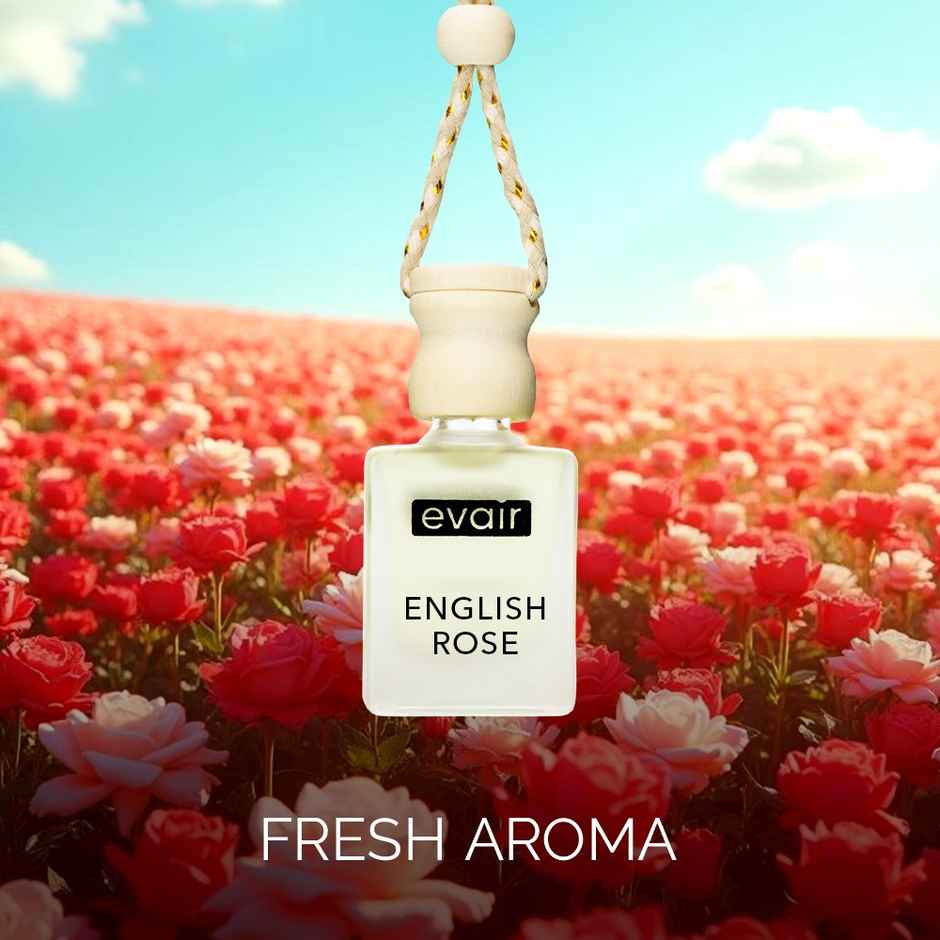 Evair English Rose Hanging Car Air Freshener - 10 ml