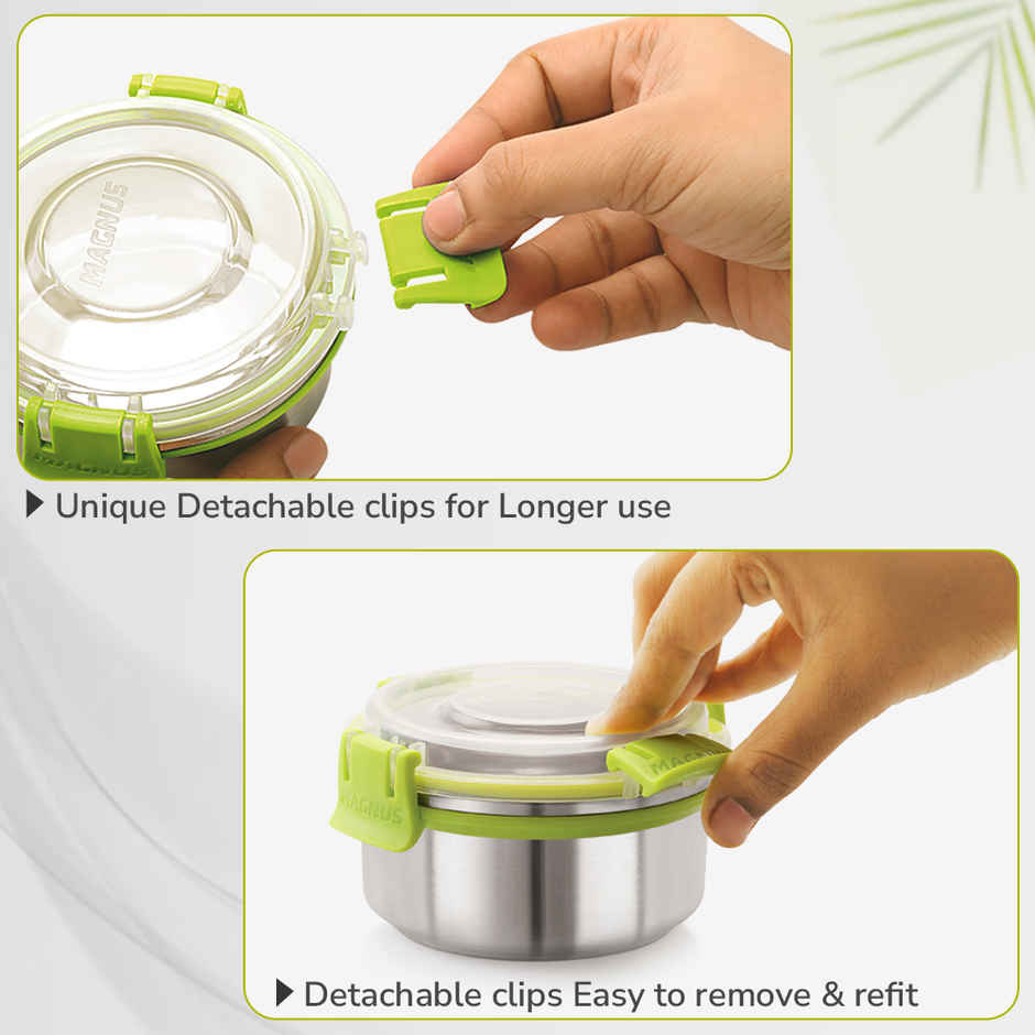 Magnus Avanza 3 Prime Lunch Box Set | Stainless Steel | Airtight Leakproof | Insulated Cover