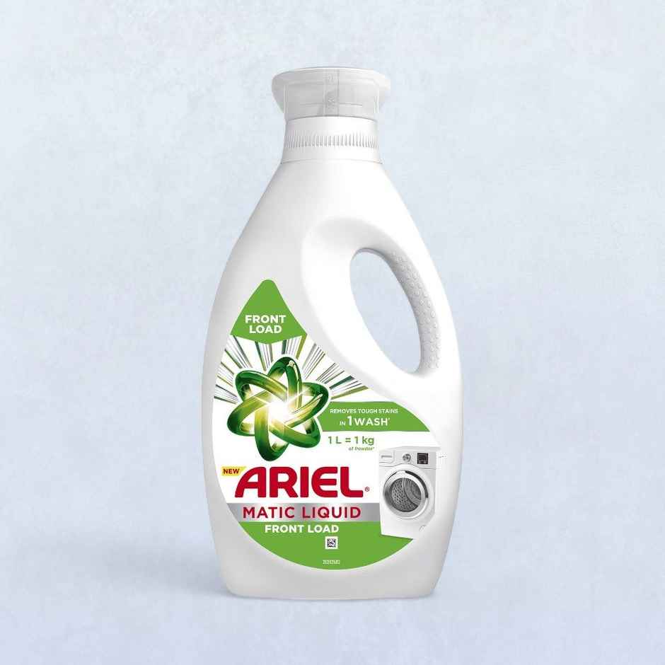 Ariel Matic Liquid Detergent Front Load 1 L & Liquid Detergent Front Load Pouch 2 L Combo