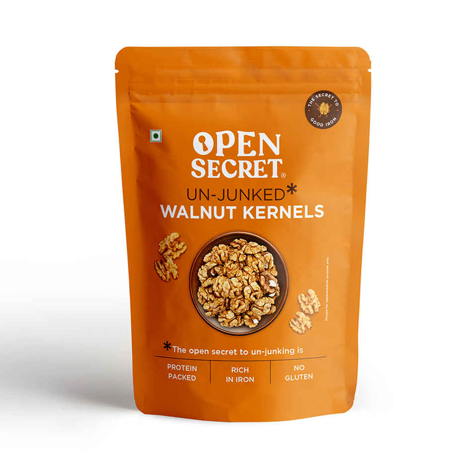 Open Secret Premium Walnut Kernel (Akhrot) -High Protein, Fasting Vrat Special, Healthy Snacking