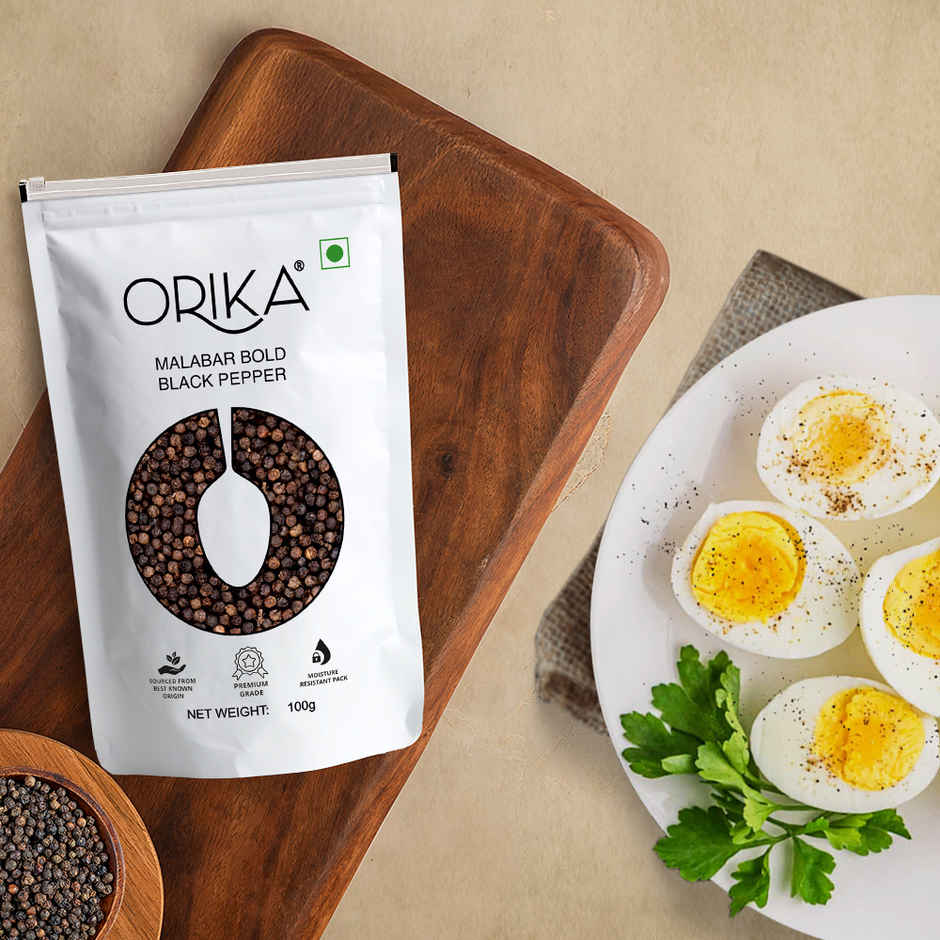 Orika Malabar Bold Black Pepper | Sabut Kaali Mirch