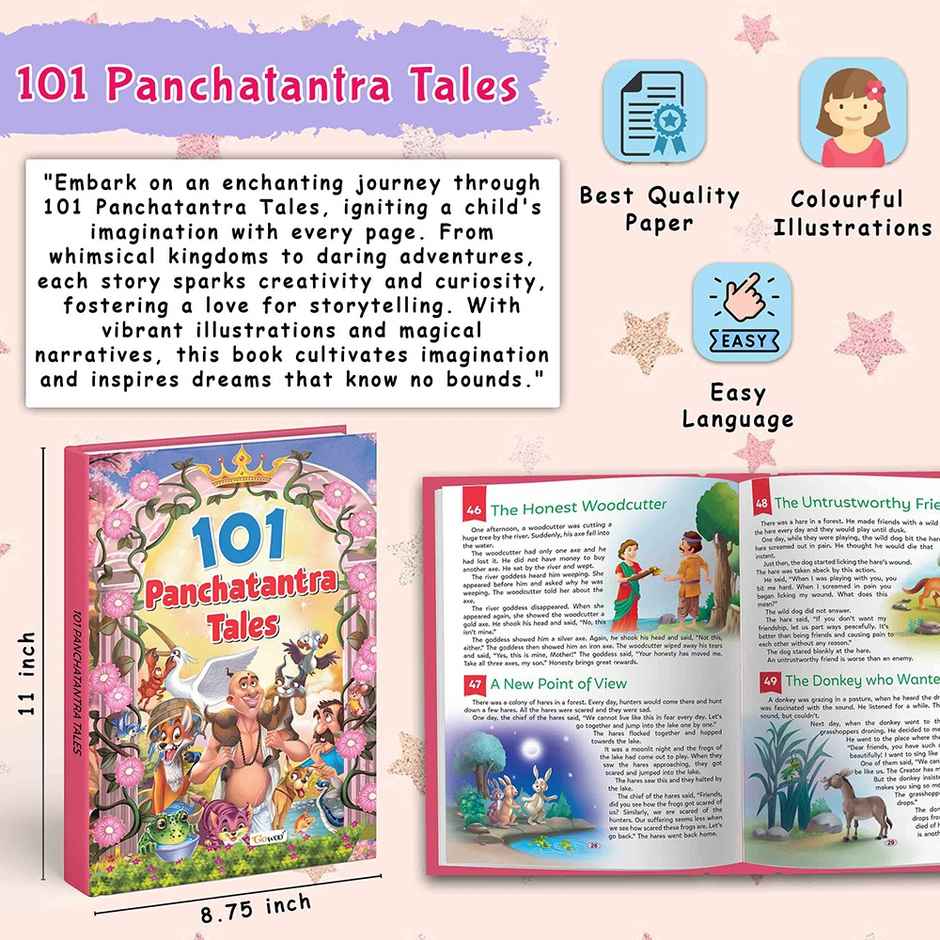 101 Panchatantra Tales Book | Ages 3-12 | Hardbound - Educational Book for Children