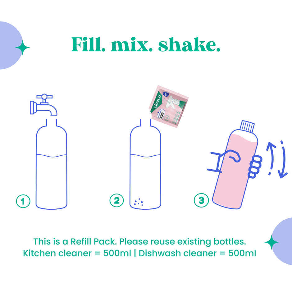 Cleevo Dishwash Gel & Kitchen Cleaning Spray