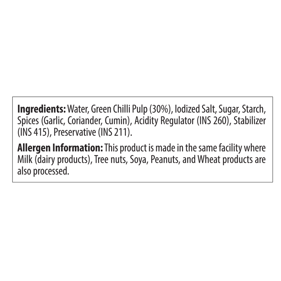 Keya Green Chilli Sauce