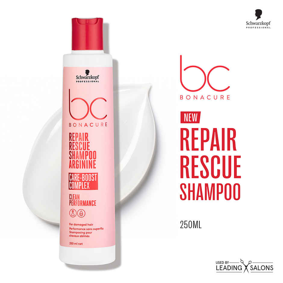 Schwarzkopf Professional Bonacure Repair Rescue Shampoo With Arginine(250ml) & Schwarzkopf Professional Bonacure Repair Rescue Conditioner With Arginine(200ml) Combo