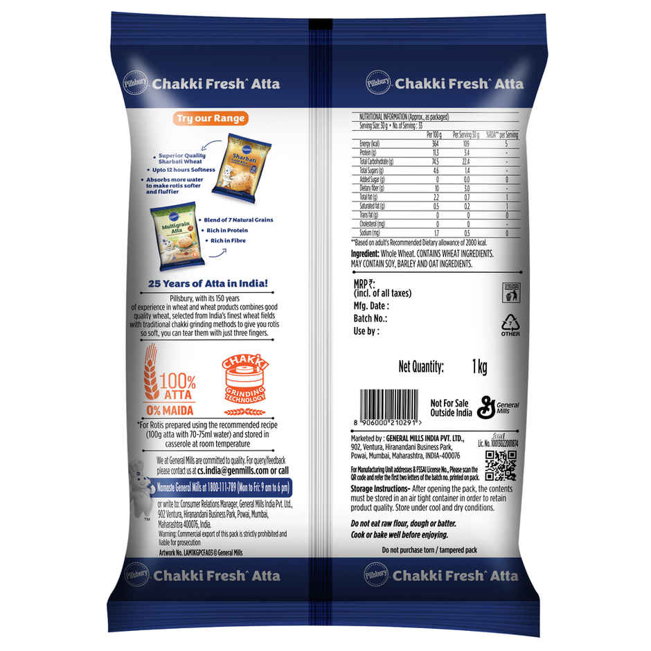 Pillsbury Chakki Fresh Atta